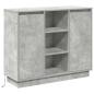 Preview: Sideboard mit LED in Beton Grau 90x32x75 cm aus Holzwerkstoff