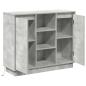 Preview: Sideboard mit LED in Beton Grau 90x32x75 cm aus Holzwerkstoff