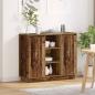 Preview: ARDEBO.de - Sideboard mit LED Alt Holz 90x32x75 cm Spanplatte