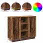 Preview: Sideboard mit LED Alt Holz 90x32x75 cm Spanplatte