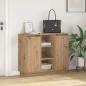 Preview: Sideboard mit LED Artisan Eiche 90x32x75 cm Holzwerkstoff