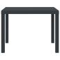Preview: Gartentisch Anthrazit 100x100x73 cm Poly Rattan