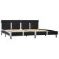 Preview: Bettgestell mit LED Grau Kunstleder 180x200 cm