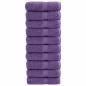 Preview: ARDEBO.de - Premium-Gästetücher SOLUND 10 Stk. Lila 30x50 cm 600 g/m²