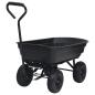 Preview: Garten-Kippwagen 300 kg 75 L Schwarz