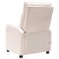Preview: Massagesessel Elektrisch Creme Stoff