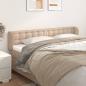 Preview: ARDEBO.de - Kopfteil mit Ohren Cappuccino-Braun 163x23x78/88 cm Kunstleder