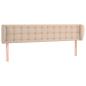 Preview: Kopfteil mit Ohren Cappuccino-Braun 163x23x78/88 cm Kunstleder