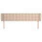 Preview: Kopfteil mit Ohren Cappuccino-Braun 163x23x78/88 cm Kunstleder