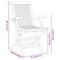 Preview: 7-teiliges Garten Essset aus massivem Holz Teak