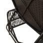 Preview: Sonnenliege Schwarz und Creme PE-Rattan 157 x 55 x 92 cm