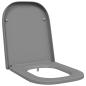 Preview: Toilettendeckel mit Schnellverschluss und sanftem Schließen Duroplast Grau