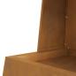 Preview: Feuerstelle mit Holzlager 60x35x100 cm Cortenstahl