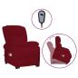 Preview: Massagesessel mit Aufstehhilfe Weinrot Samt