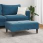 Preview: ARDEBO.de - Fußhocker Blau 77x55x31 cm Samt