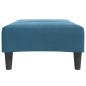 Preview: Fußhocker Blau 77x55x31 cm Samt