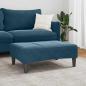 Preview: Fußhocker Blau 77x55x31 cm Samt
