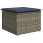Preview: 8-tlg. Garten-Sofagarnitur mit Kissen Braun Poly Rattan Akazie