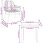 Preview: 3-teiliges Garten-Esszimmer-Set Braunes Polyrattanglas