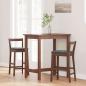 Preview: Barhocker mit Kissen 2 Stk. Braun Massivholz Gummibaum