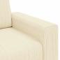 Preview: Zweisitzer-Sofa Creme 120 cm Cordstoff