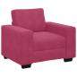 Preview: Sessel Weinrot 60 cm Samt