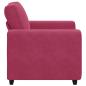 Preview: Sessel Weinrot 60 cm Samt