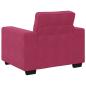 Preview: Sessel Weinrot 60 cm Samt