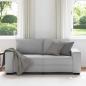 Preview: 2-Sitzer-Sofa Wolkengrau 140 cm Stoff