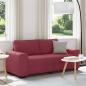 Preview: ARDEBO.de - 2-Sitzer-Sofa Weinrot 140 cm Stoff