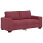 Preview: 2-Sitzer-Sofa Weinrot 140 cm Stoff