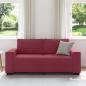Preview: 2-Sitzer-Sofa Weinrot 140 cm Stoff