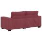 Preview: 2-Sitzer-Sofa Weinrot 140 cm Stoff