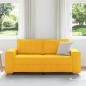 Preview: Zweisitzer-Sofa Hellgelb 140 cm Cordstoff