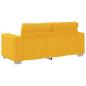 Preview: Zweisitzer-Sofa Hellgelb 140 cm Cordstoff