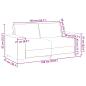 Preview: Zweisitzer-Sofa Hellgelb 140 cm Cordstoff