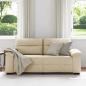 Preview: 2-Sitzer-Sofa Creme 140 cm Stoff