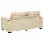 Preview: 2-Sitzer-Sofa Creme 140 cm Stoff