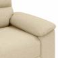 Preview: 2-Sitzer-Sofa Creme 140 cm Stoff