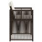 Preview: Gartenstühle mit Kissen 4 Stk. Braun Poly Rattan