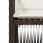 Preview: Gartenstühle mit Kissen 4 Stk. Braun Poly Rattan
