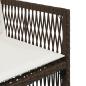 Preview: Gartenstühle mit Kissen 4 Stk. Braun Poly Rattan