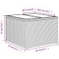 Preview: 10-tlg. Garten-Sofagarnitur mit Kissen Grau Poly Rattan