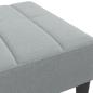 Preview: Fußhocker Hellgrau 77x55x31 cm Stoff
