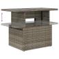 Preview: 5tlg. Garten-Sofagarnitur mit Kissen Schwarz Poly Rattan Akazie