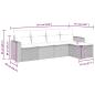 Preview: 5-tlg. Garten-Sofagarnitur mit Kissen Braun Poly Rattan