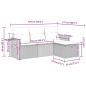 Preview: 4-tlg. Garten-Sofagarnitur mit Kissen Braun Poly Rattan