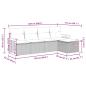 Preview: 5-tlg. Garten-Sofagarnitur mit Kissen Grau Poly Rattan