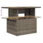 Preview: 6-tlg. Garten-Sofagarnitur mit Kissen Grau Poly Rattan