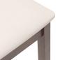 Preview: Barhocker mit Kissen 2 Stk. Braun Massivholz Gummibaum